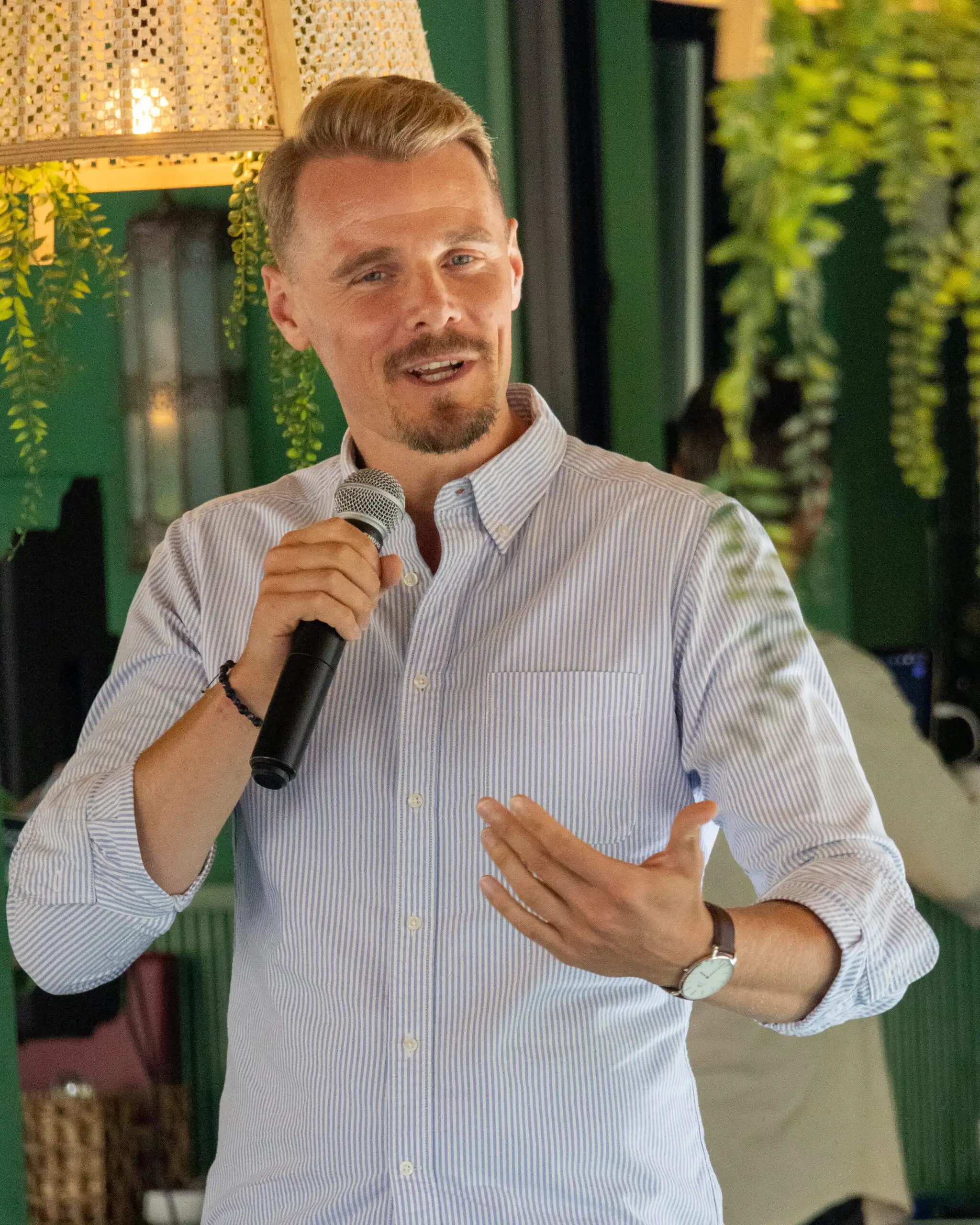 Portrait of Andreas Hofmann, Pitch and Plate speaker.
